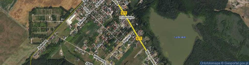 Zdjęcie satelitarne Tęczowa ul.