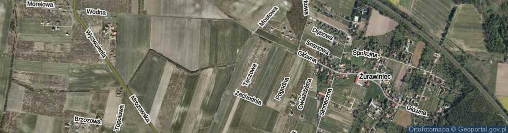 Zdjęcie satelitarne Tęczowa ul.