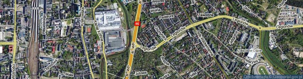 Zdjęcie satelitarne Tkacka ul.