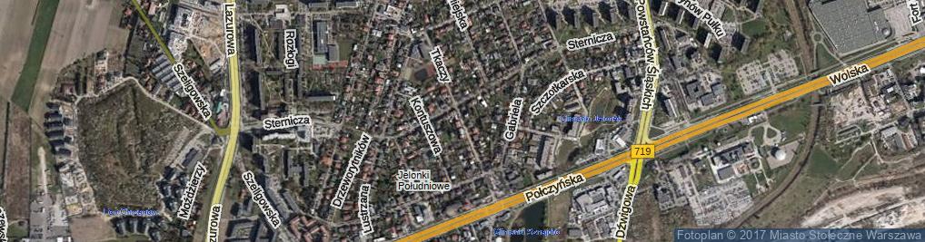 Zdjęcie satelitarne Tkaczy ul.