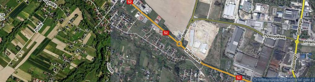 Zdjęcie satelitarne Topolowa ul.