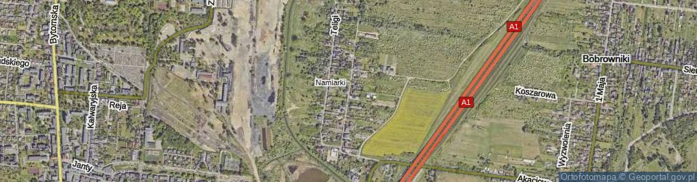 Zdjęcie satelitarne Topolowa ul.