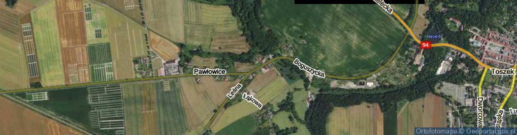 Zdjęcie satelitarne Toszecka ul.