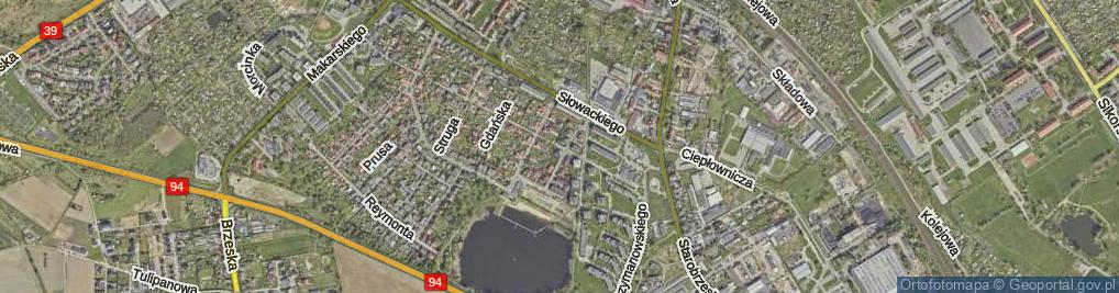 Zdjęcie satelitarne Toruńska ul.