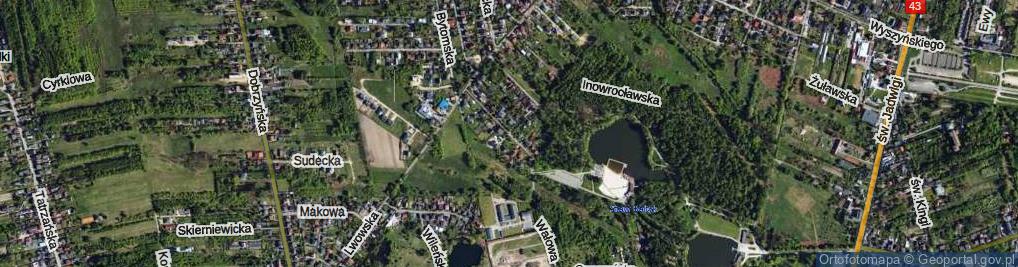 Zdjęcie satelitarne Toruńska ul.