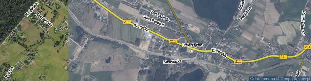 Zdjęcie satelitarne Topolowa ul.