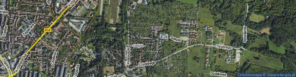 Zdjęcie satelitarne Toruńska ul.