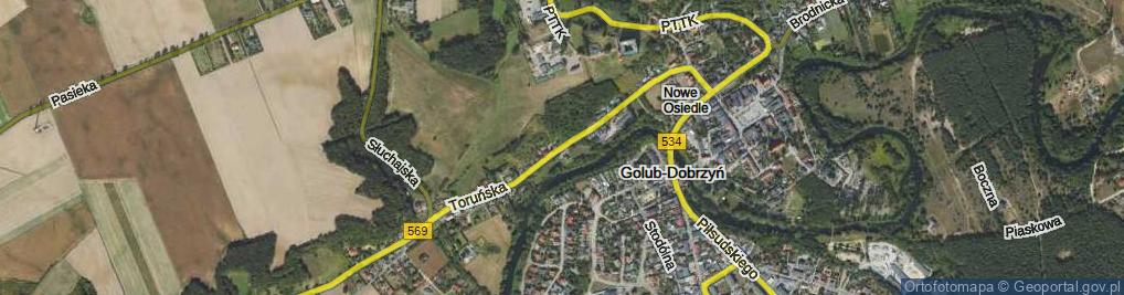 Zdjęcie satelitarne Toruńska ul.