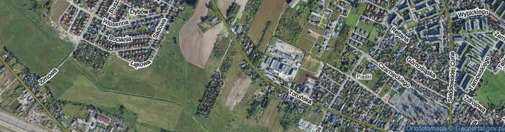 Zdjęcie satelitarne Toruńska ul.