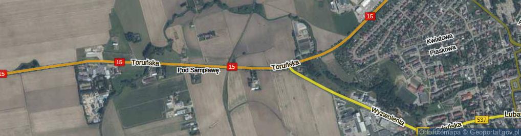 Zdjęcie satelitarne Toruńska ul.