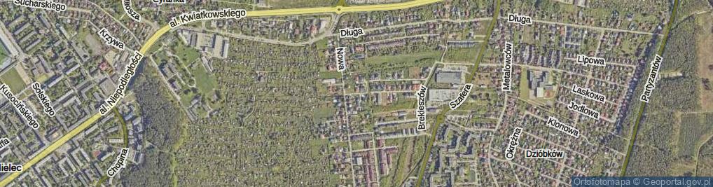 Zdjęcie satelitarne Topolowa ul.