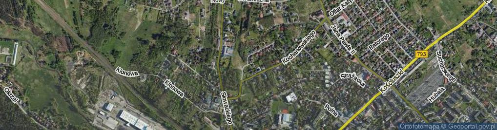 Zdjęcie satelitarne Topolowa ul.