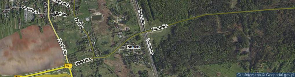 Zdjęcie satelitarne Towarowa ul.