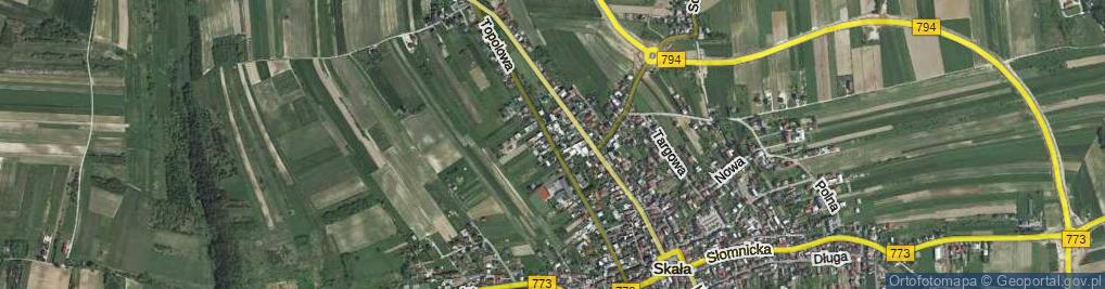 Zdjęcie satelitarne Topolowa ul.