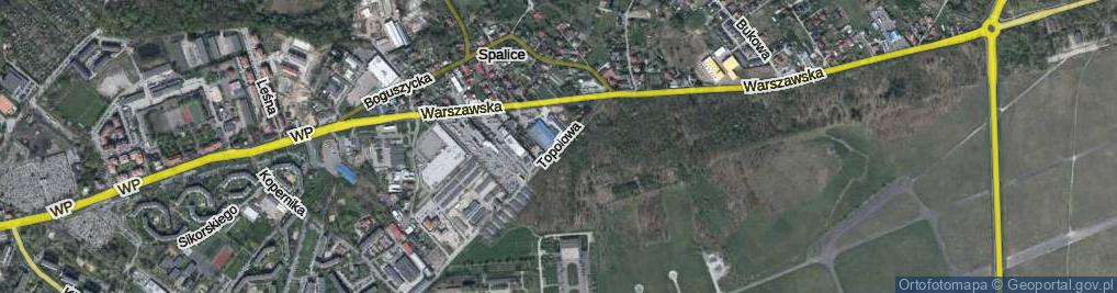 Zdjęcie satelitarne Topolowa ul.