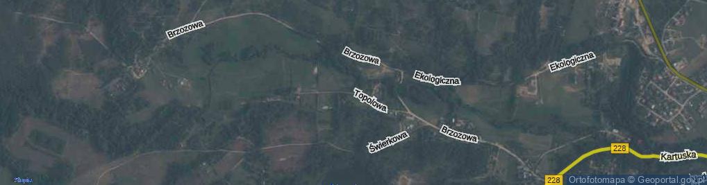Zdjęcie satelitarne Topolowa ul.