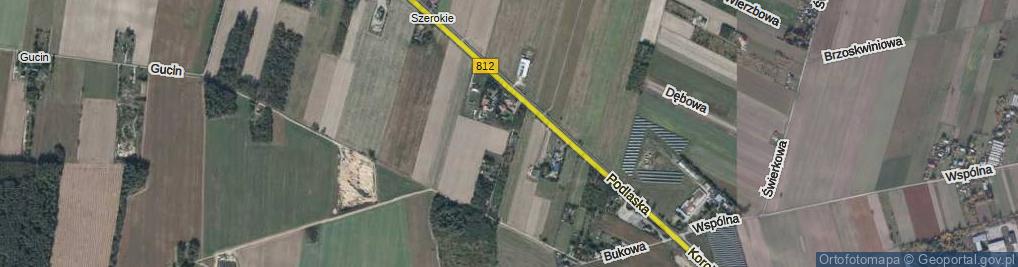 Zdjęcie satelitarne Topolowa ul.