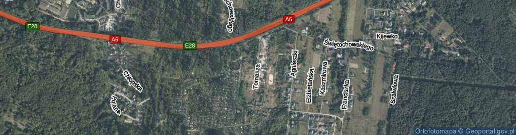 Zdjęcie satelitarne Tomasza ul.