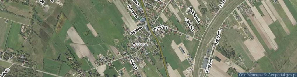 Zdjęcie satelitarne Tobolice ul.