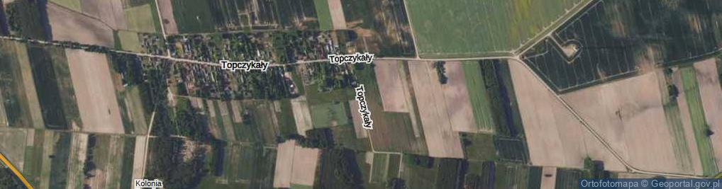Zdjęcie satelitarne Topczykały ul.