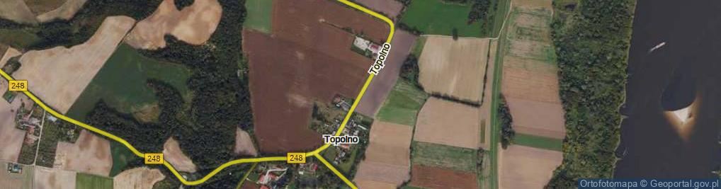 Zdjęcie satelitarne Topolno ul.