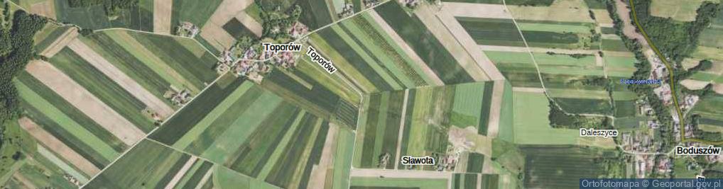 Zdjęcie satelitarne Toporów ul.