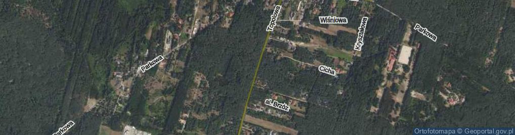 Zdjęcie satelitarne Topolowa ul.