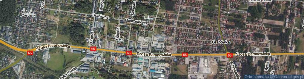 Zdjęcie satelitarne Topolowa ul.