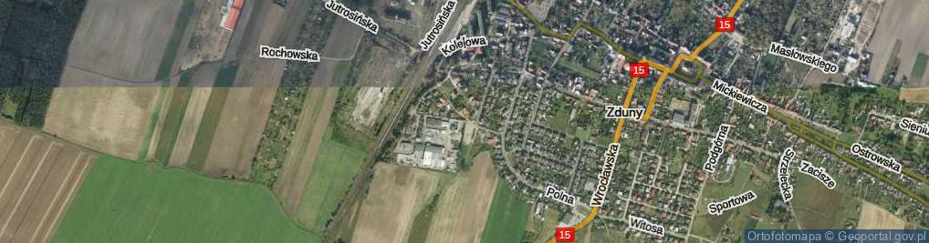 Zdjęcie satelitarne Towarowa ul.