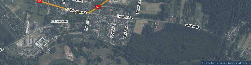 Zdjęcie satelitarne Topolowa ul.