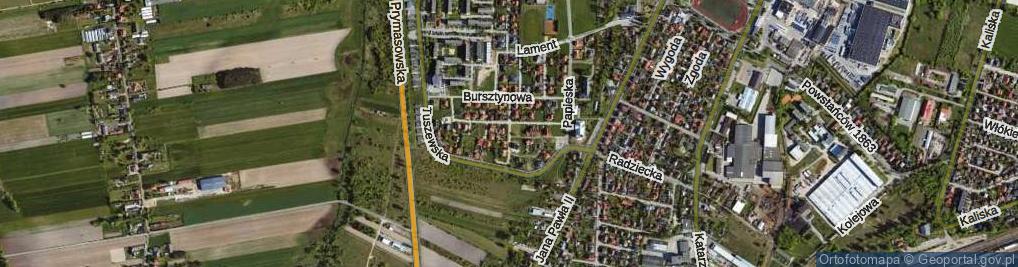 Zdjęcie satelitarne Topazowa ul.