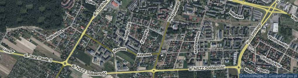 Zdjęcie satelitarne Topolowa ul.