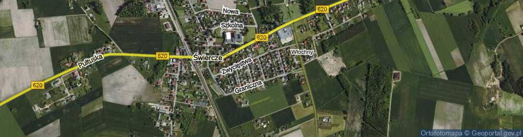 Zdjęcie satelitarne Topolowa ul.