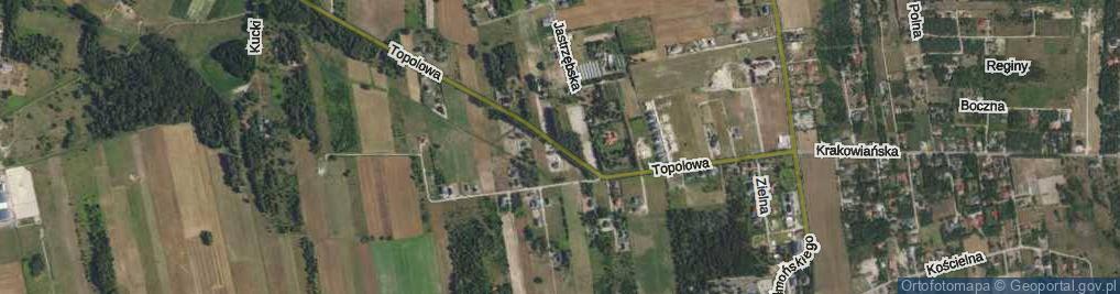 Zdjęcie satelitarne Topolowa ul.