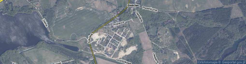 Zdjęcie satelitarne Trzcinowa ul.