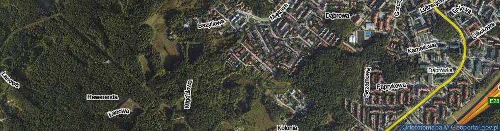 Zdjęcie satelitarne Truskawkowa ul.