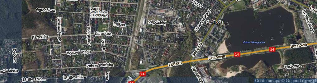 Zdjęcie satelitarne Traugutta Romualda, gen. ul.