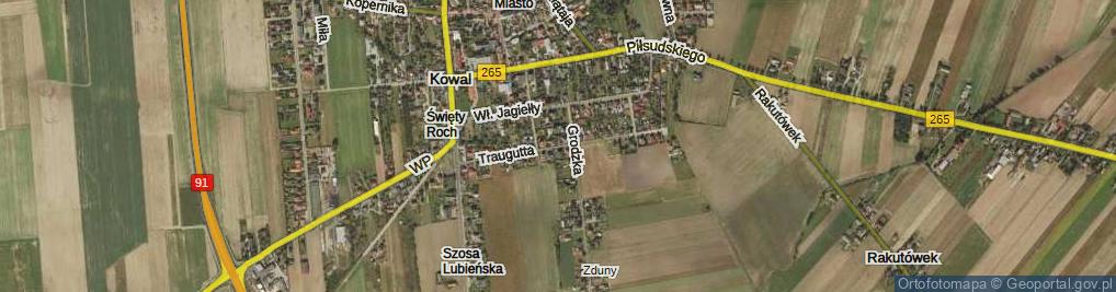 Zdjęcie satelitarne Traugutta Romualda, gen. ul.