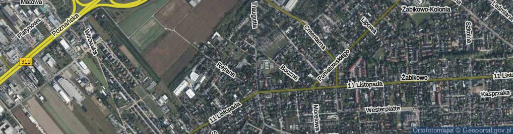 Zdjęcie satelitarne Traugutta Romualda, gen. ul.