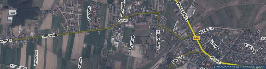 Zdjęcie satelitarne Trzy Mosty ul.