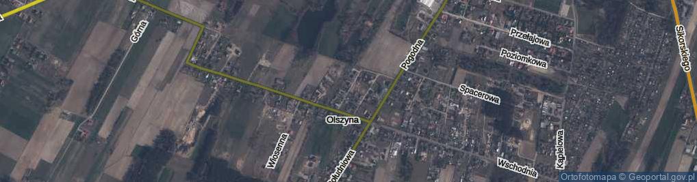 Zdjęcie satelitarne Trzech Stawów ul.