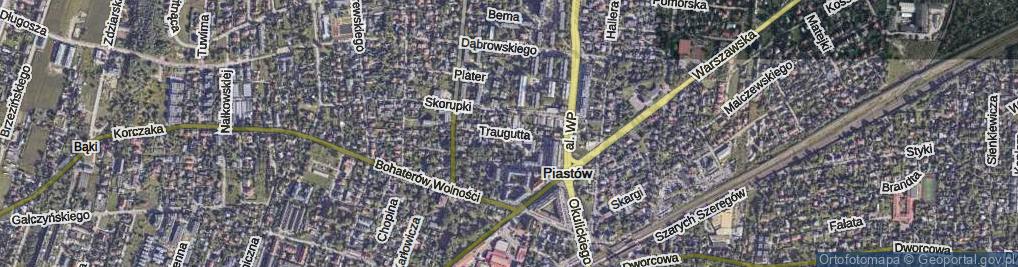Zdjęcie satelitarne Traugutta Romualda, gen. ul.