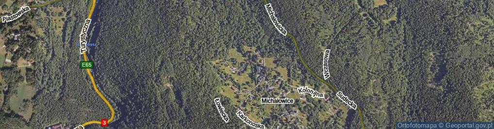 Zdjęcie satelitarne Trzech Marcinów ul.