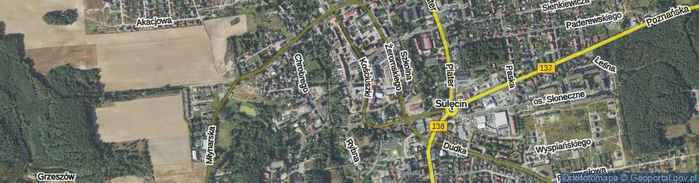 Zdjęcie satelitarne Traugutta Romualda, gen. ul.