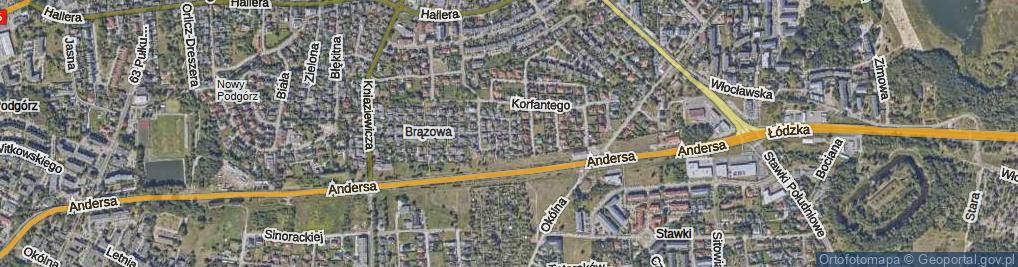 Zdjęcie satelitarne Trakcyjna ul.