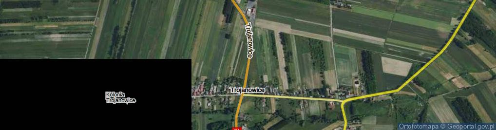 Zdjęcie satelitarne Trojanowice ul.