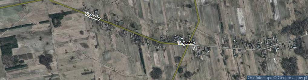 Zdjęcie satelitarne Trojanów ul.