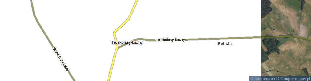 Zdjęcie satelitarne Truskolasy-Lachy ul.