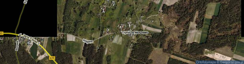 Zdjęcie satelitarne Trynisze-Moszewo ul.