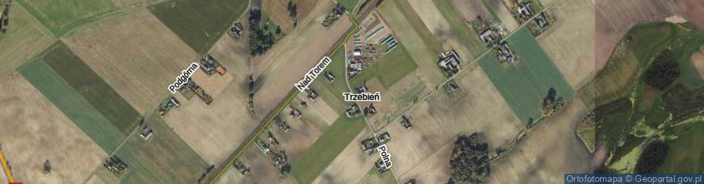 Zdjęcie satelitarne Trzebień ul.